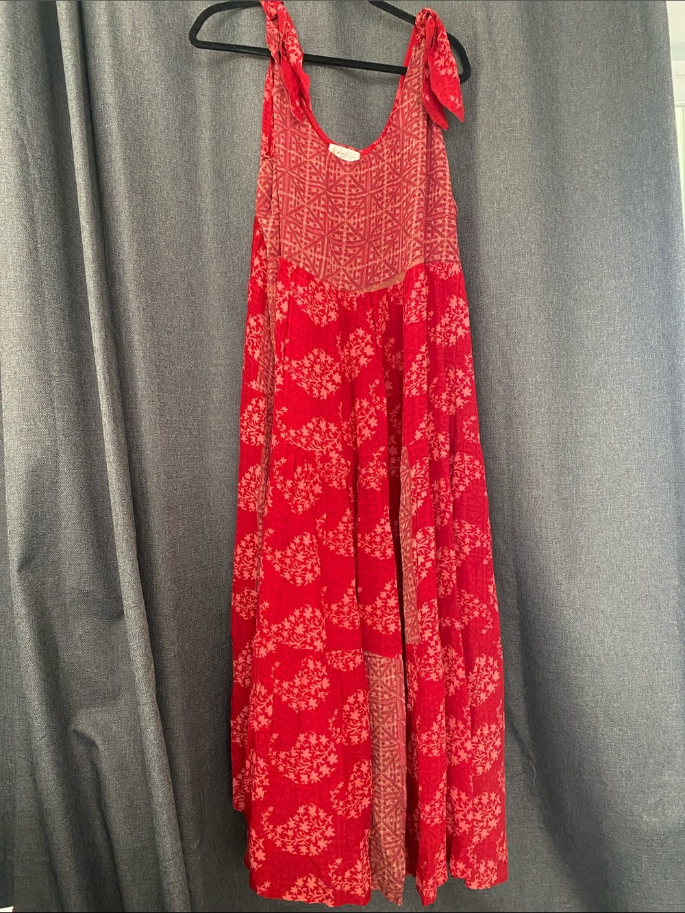 Kantha Bae Celeste Tie-Shoulder Maxi Dress